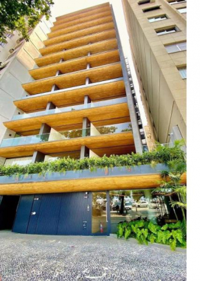 Flat Av. Atlantica em frente ao mar, estrutura total